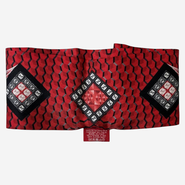 Baccarat Louxor Twill Silk Red Hair Band 2810796