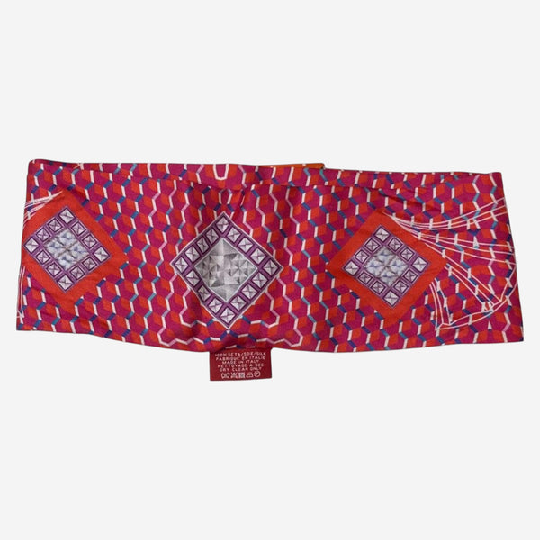 Baccarat Louxor Twill Silk Pink Hair Band 2810798