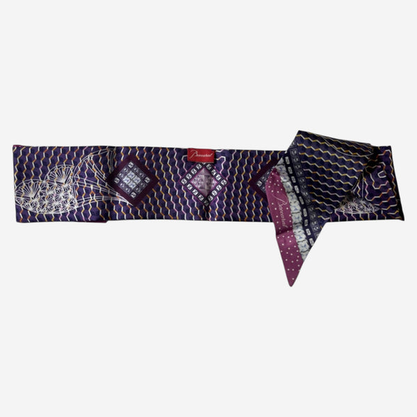 Baccarat Louxor Twill Silk Purple Hair Band 2810800