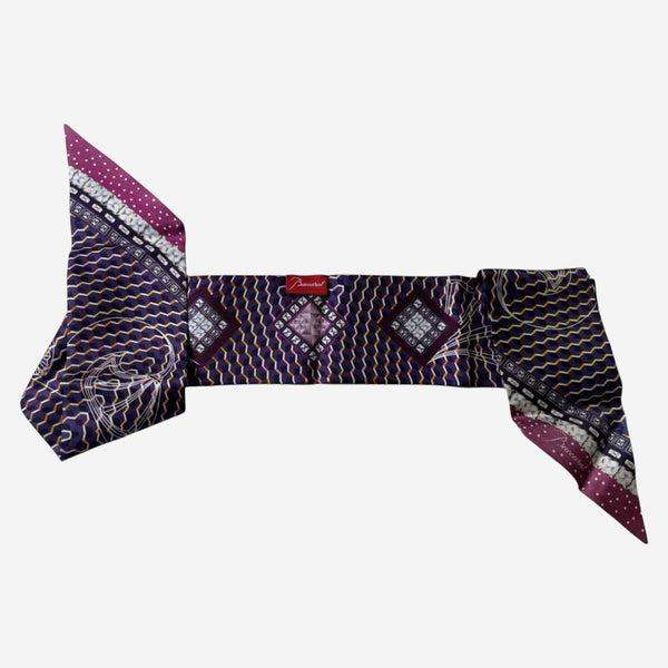 Baccarat Louxor Twill Silk Purple Hair Band 2810800