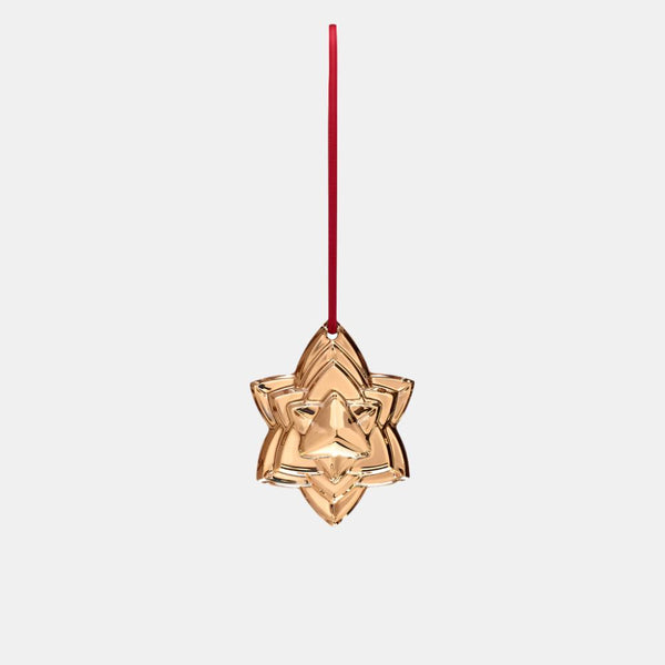 Baccarat Crystal Noel 2018 Gold Snowflake Ornament 2812732