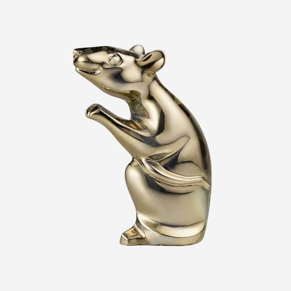 Baccarat Zodiac Gold Crystal Mouse 2020 Figurine 2813062 | THE SOLIST