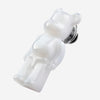 Baccarat Bearbrick Sterling Silver & White Crystal Pin 2814110 - THE SOLIST
