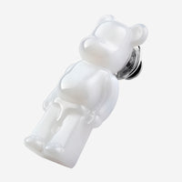 Baccarat Bearbrick Sterling Silver & White Crystal Pin 2814110 - THE SOLIST