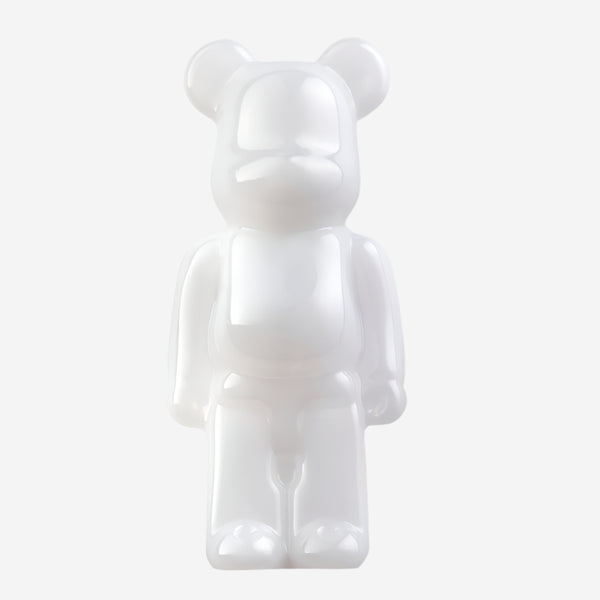 Baccarat Bearbrick Sterling Silver & White Crystal Pin 2814110