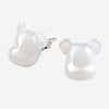Baccarat Bearbrick Sterling Silver & White Crystal Stud Earrings 2814122 - THE SOLIST