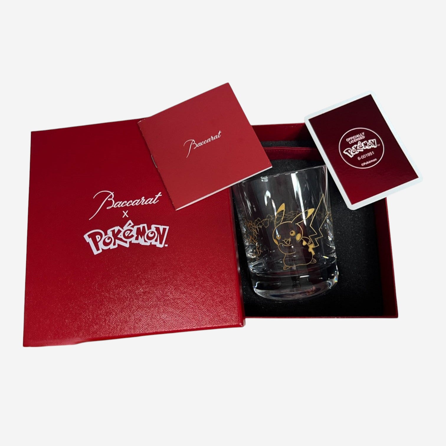 Baccarat Pikachu Lightning Gold Tumbler Glass 2815139