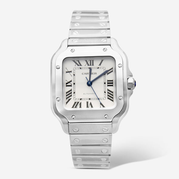 Cartier Santos de Cartier Medium Stainless Steel Automatic Men's Watch WSSA0029 - THE SOLIST