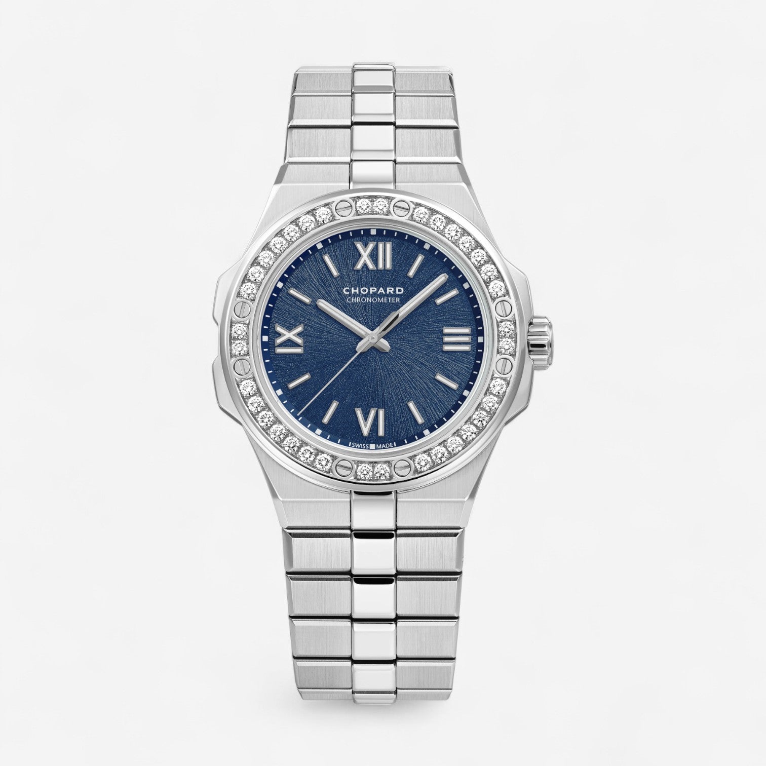 Chopard Alpine Eagle Stainless Steel Diamond Automatic Ladies Watch 298601-3004