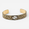 Gucci Interlocking GG 18K Yellow Gold Logo Engraved Cuff Bracelet YBA5798940010 - THE SOLIST