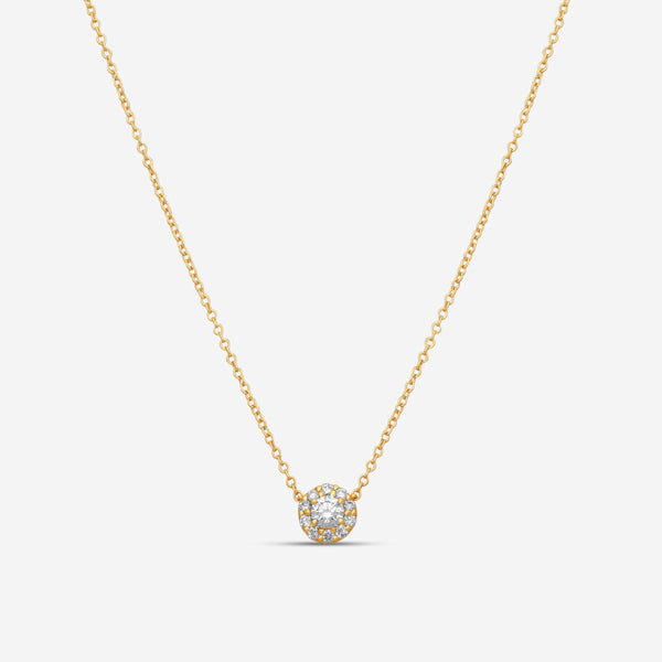 Suna 18K Rose Gold Diamond Pendant Necklace N7567PG50