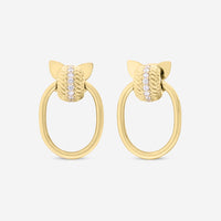 Roberto Coin Opera 18K Yellow Gold Diamond Earrings 7772806AYERX