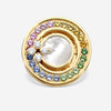 Roberto Coin Love in Verona 18K Yellow Gold Multistone & Diamond Ring Sz. 6.5 8883116AY65X