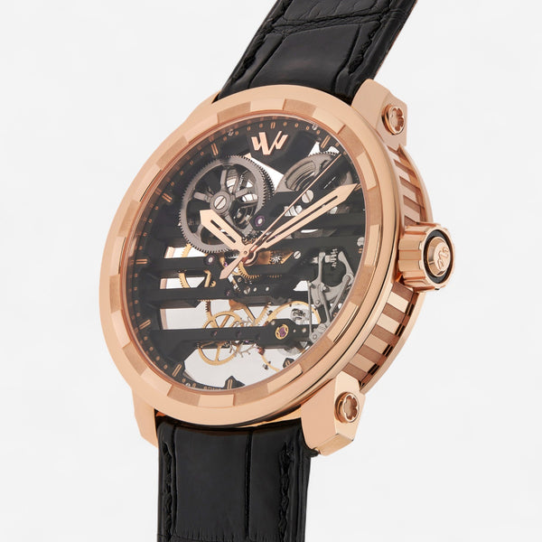 Dewitt Twenty-8-Eight Grand Skeleton 18K Rose Gold Limited Edition Men's Manual Wind Watch T8.GS.001