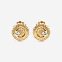 Roberto Coin Love in Verona 18K Yellow Gold Diamond Earrings 8883124AYERX