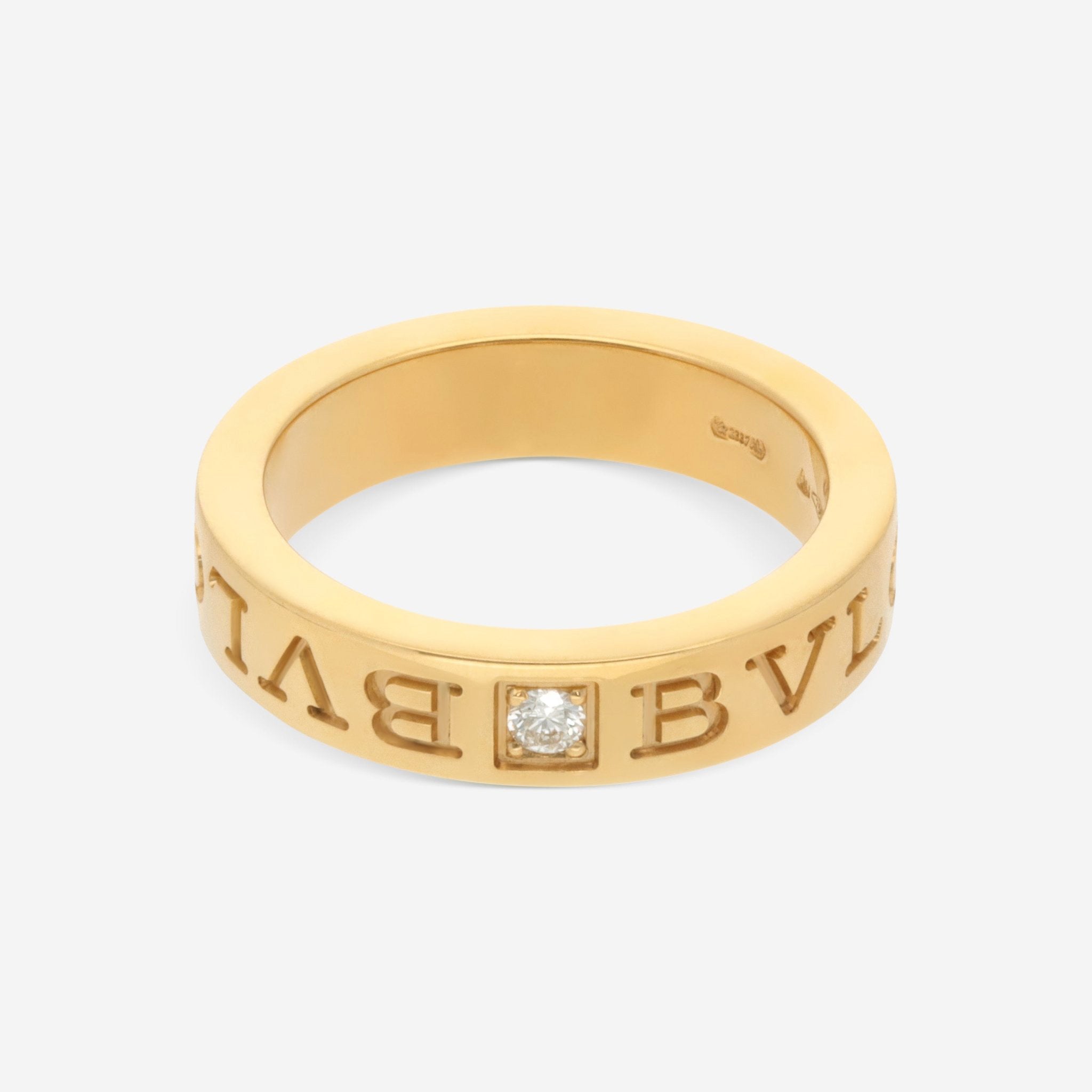 Bulgari B.Zero1 18K Yellow Gold Diamond Ring Sz. 5.5 342928