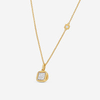 Roberto Coin New Barocco 18K Yellow & White Gold Diamond Pendant Necklace 7771466AJCHX