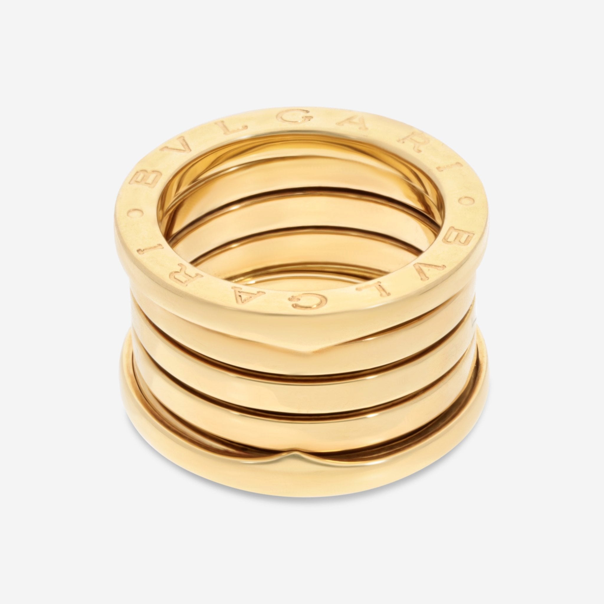 Bulgari B.Zero1 18K Yellow Gold Five Band Ring Sz. 4.25 83265211