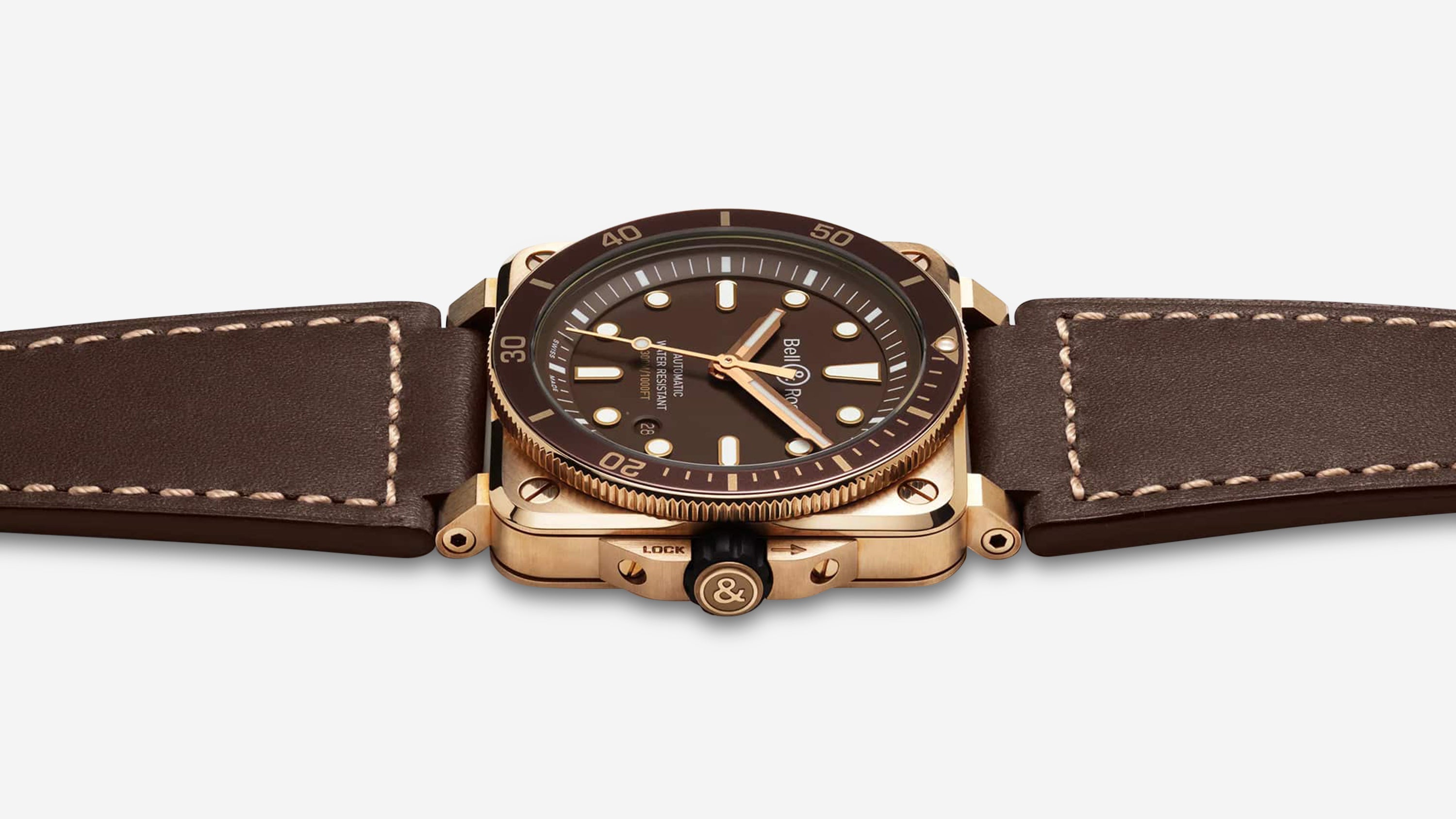 Bell & Ross BR 03-92 Diver Brown Bronze LE Automatic Men's Watch BR0392-D-BR-BR/SCA