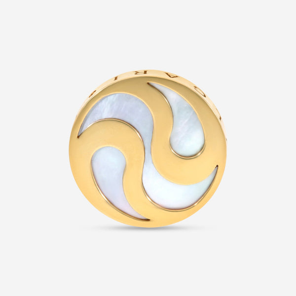 Bulgari B.Zero1 18K Yellow Gold Mother of Pearl Ring Sz. 6 355067