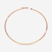 Damiani 18K Rose Gold Diamond Heart Bangle Bracelet 20083330