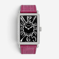 Franck Muller Long Island 18K White Gold Diamond Automatic Unisex Watch 1200SCD