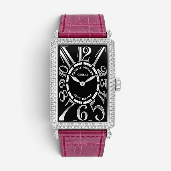Franck Muller Long Island 18K White Gold Diamond Automatic Unisex Watch 1200SCD