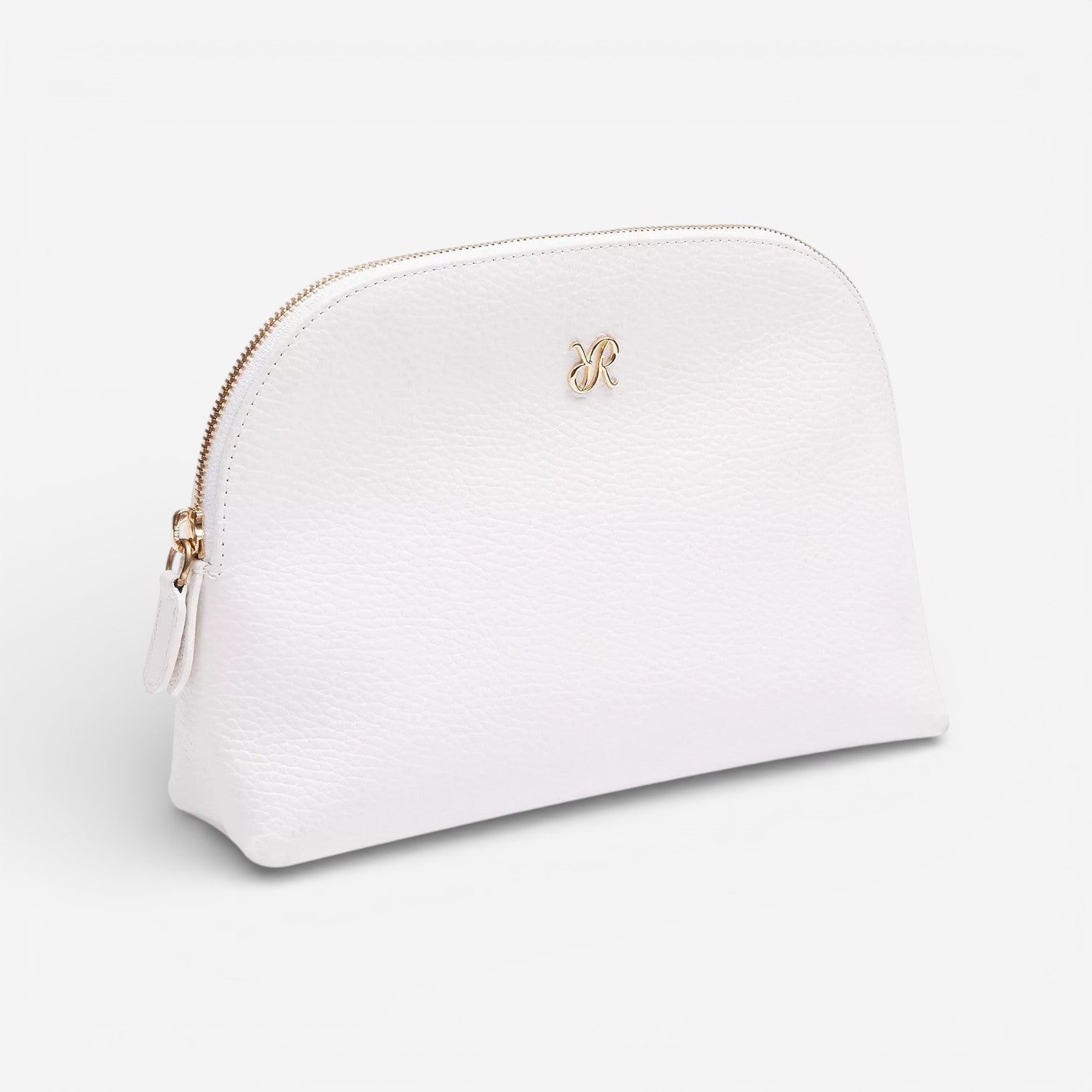 Rapport Tuxedo White Leather Makeup Bag BR113 - THE SOLIST