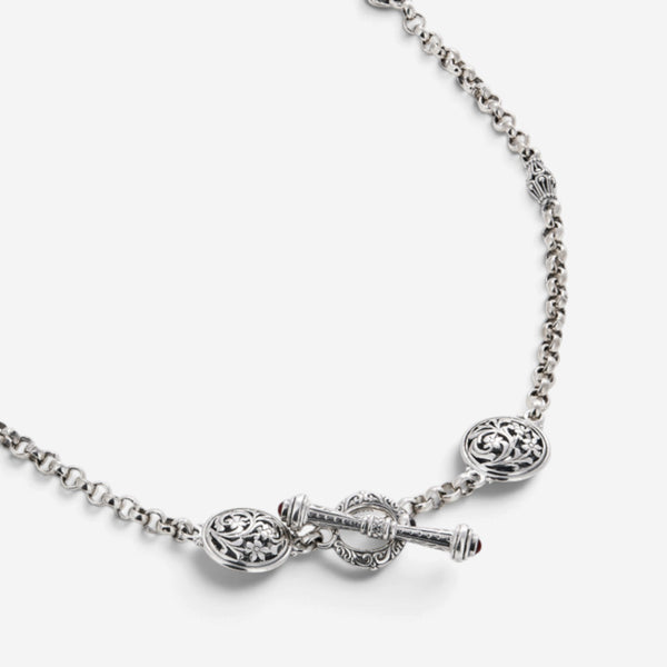 Konstantino Classic Sterling Silver 18k Yellow Gold Necklace KOMK4579-130-18-2U - THE SOLIST