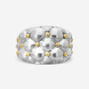 Charles Krypell Sterling Silver and 18K Yellow Gold Band Ring 3-6901-TFSG