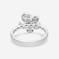 Crivelli Little Daisy 18K White Gold Diamond & Emerald Ring Sz. 6.5 302-R799M-AN - THE SOLIST