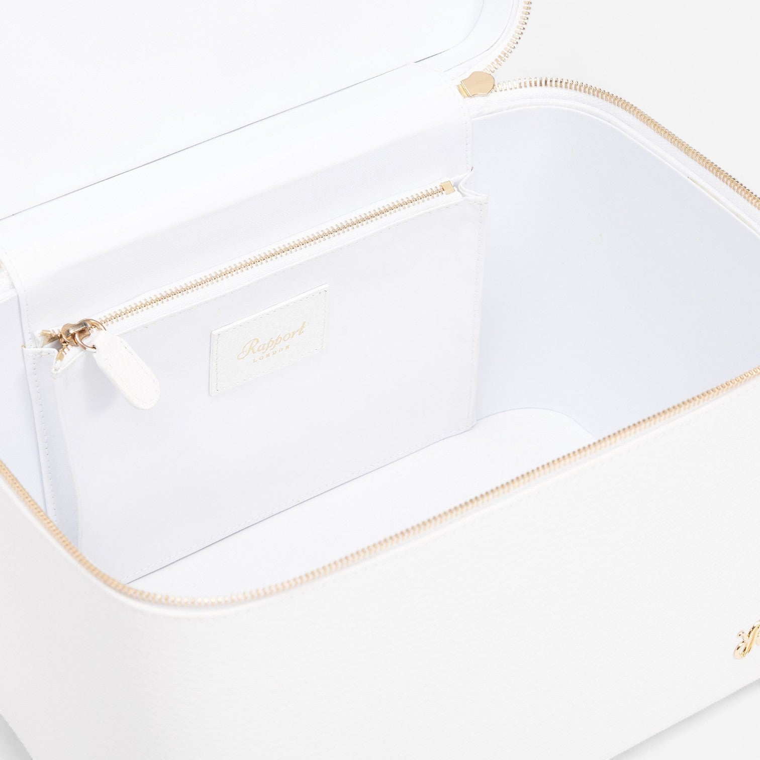 Rapport Tuxedo White Leather Vanity Case BR111 - THE SOLIST