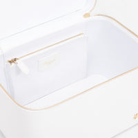 Rapport Tuxedo White Leather Vanity Case BR111 - THE SOLIST