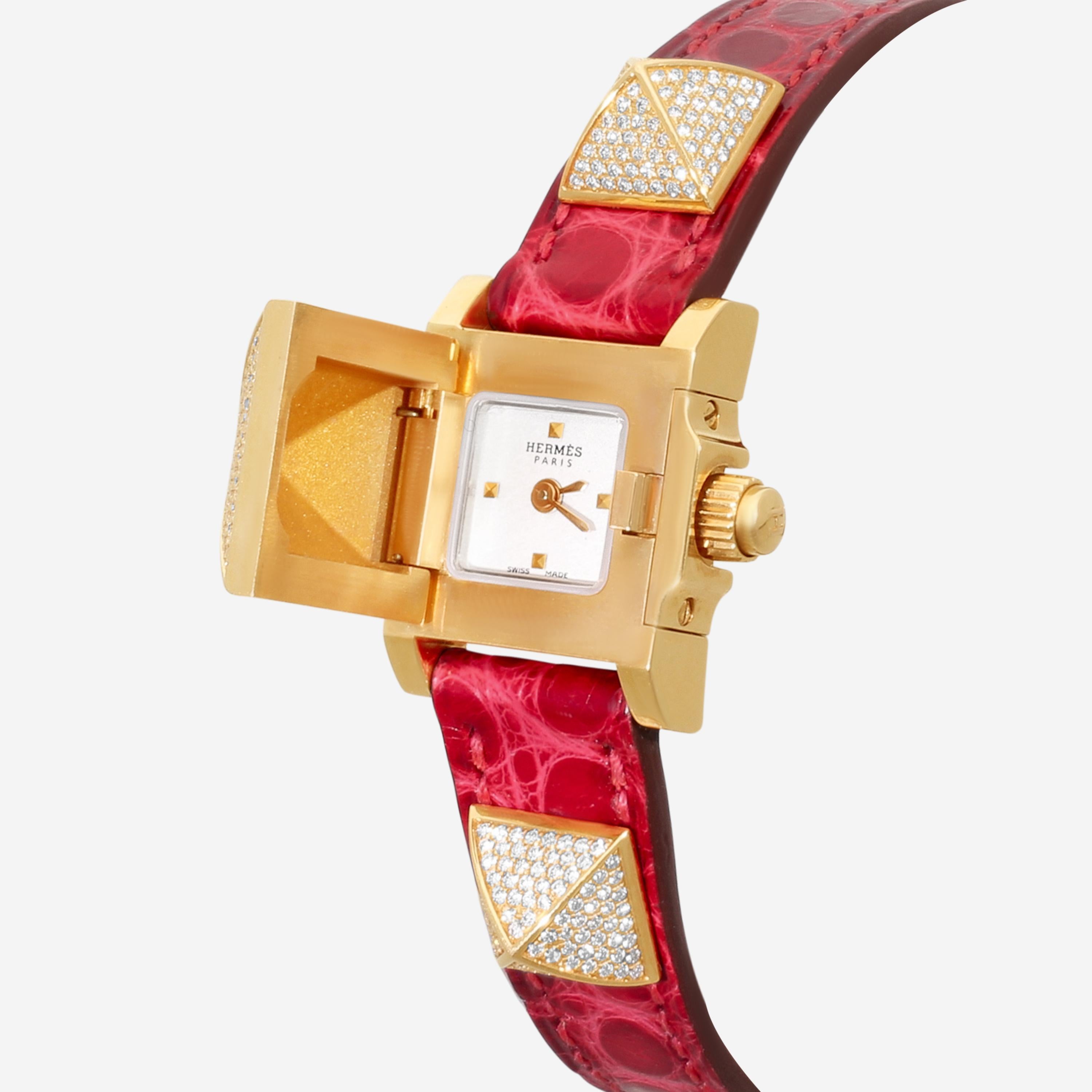 Hermès Vintage 18K Rose Gold Quartz Ladies Watch ME2.171