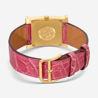 Hermès Heure H 18K Rose Gold Diamond Automatic Ladies Watch HH1.571E