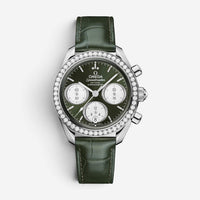 Omega Speedmaster 38 Stainless Steel Diamond Automatic Unisex Watch 324183850600