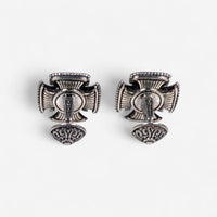 Konstantino Sterling Silver & 18K Yellow Gold Onyx Cufflinks MAMK92-120-CAB