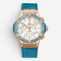 Hublot Big Bang Tutti Frutti Chrono 18K Rose Gold Blue Topaz Automatic Ladies Watch 341.PL.2010.LR - THE SOLIST