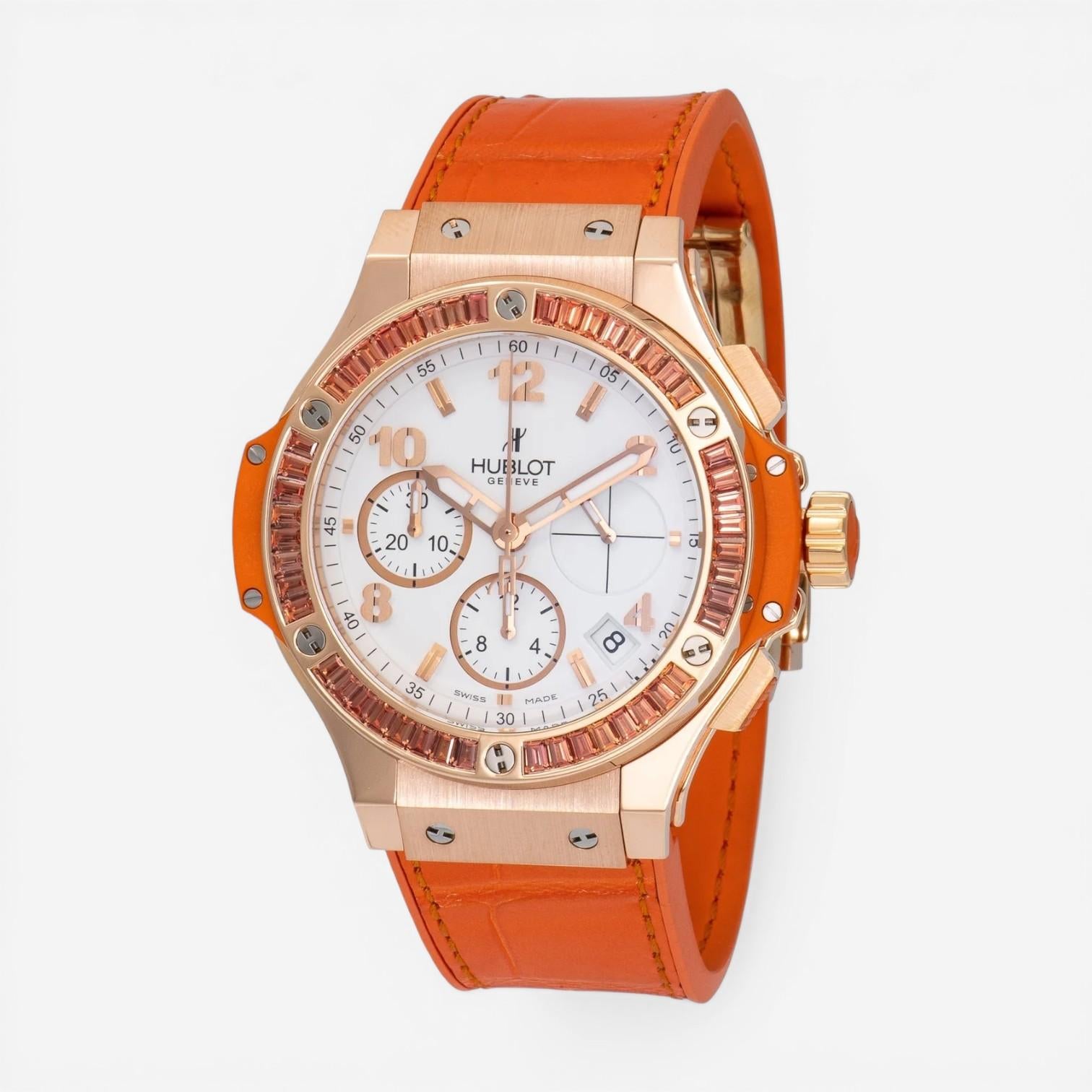 Hublot Big Bang Chronograph 18K Rose Gold Automatic Ladies Watch 341.PO.2010.LR
