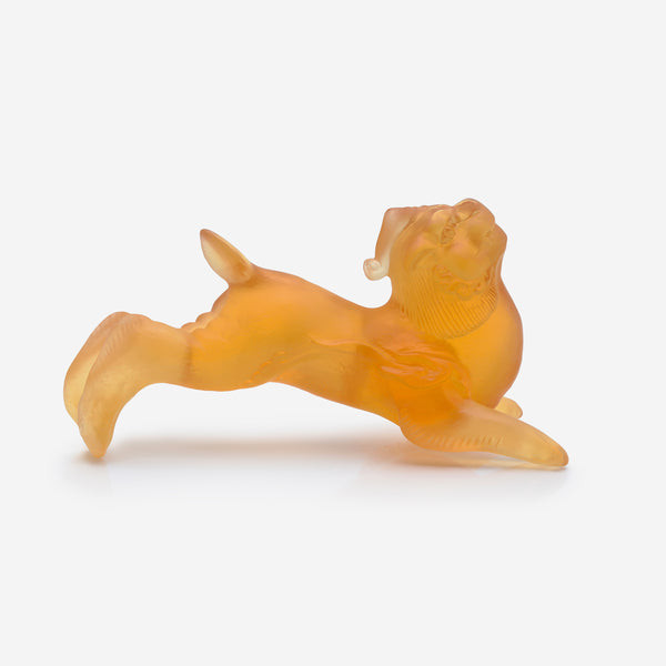 Daum Animal Universe Amber Lion Pâte De Cristal Statue 3463 - THE SOLIST