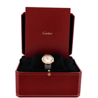 Cartier Ballon Blanc de Cartier Quartz Watch Rose Gold with Diamond Bezel and Alligator 30