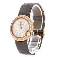 Cartier Ballon Blanc de Cartier Quartz Watch Rose Gold with Diamond Bezel and Alligator 30