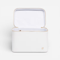 Rapport Tuxedo White Leather Vanity Case BR111 - THE SOLIST