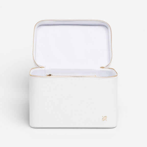 Rapport Tuxedo White Leather Vanity Case BR111 - THE SOLIST