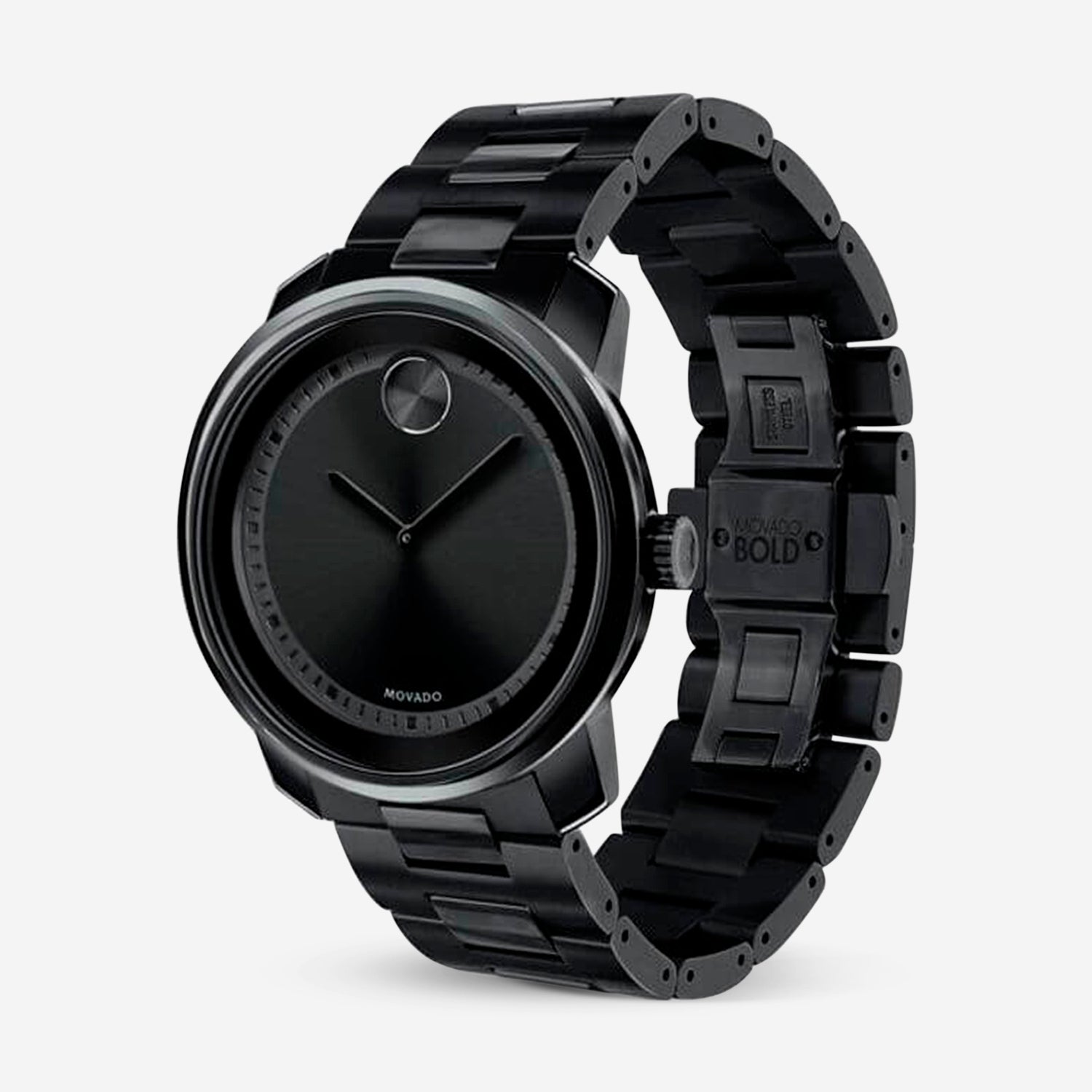 Movado BOLD Trend Black 43mm Stainless Steel Quartz Men's Watch 3600467 - THE SOLIST