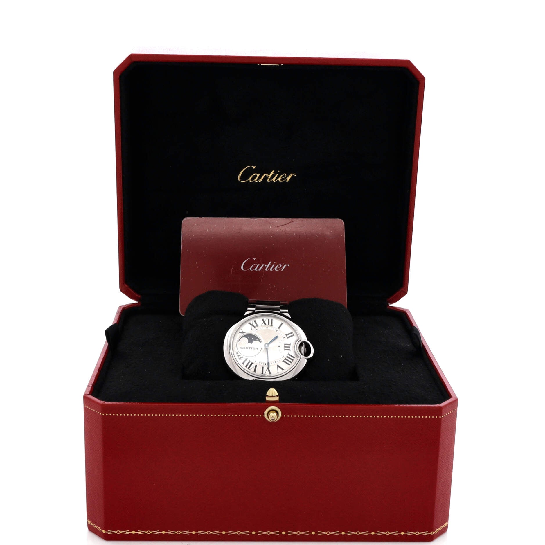 Cartier Ballon Bleu de Cartier Moonphase Automatic Watch Stainless Steel 37
