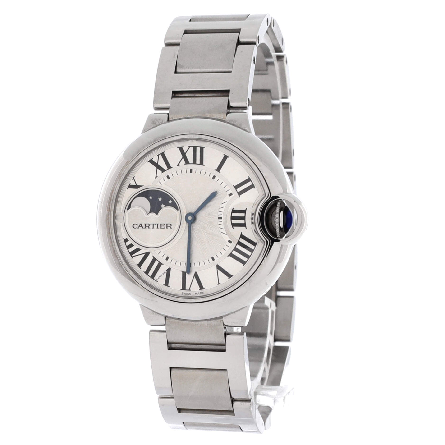Cartier Ballon Bleu de Cartier Moonphase Automatic Watch Stainless Steel 37
