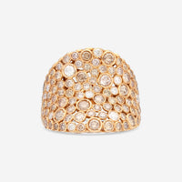 Casato 18K Yellow Gold, Brown and White Diamond Cocktail Ring 363617