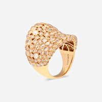 Casato 18K Yellow Gold, Brown and White Diamond Cocktail Ring 363617