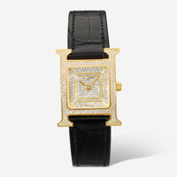 Hermès Heure 18K Rose Gold Diamond Quartz Ladies Watch HH4.273